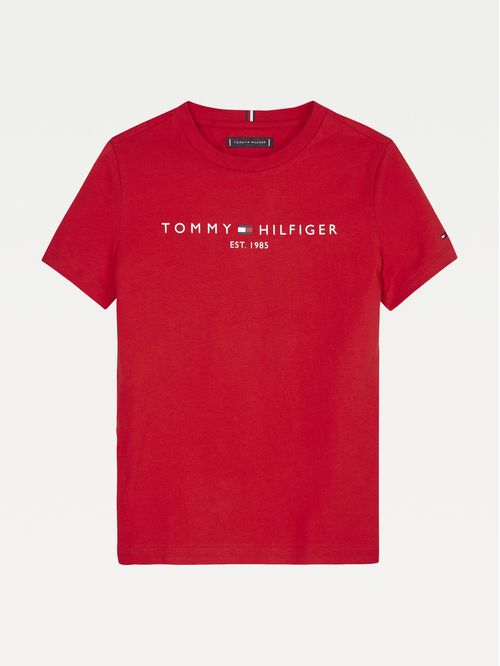 Remera unisex  para niños con logo estampado