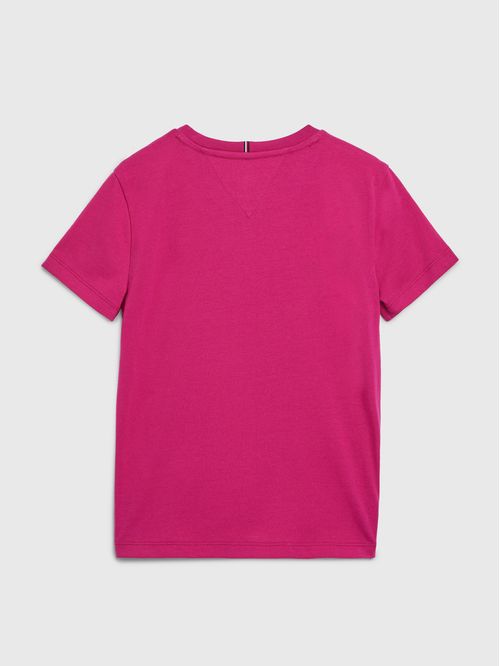 Remera para niña con logo metalizado