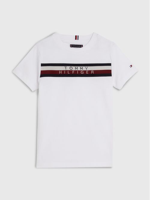 Remera con cinta con logo de Tommy Hilfiger