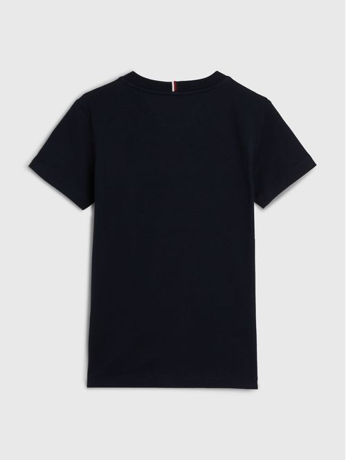 Remera de punto con logo arqueado