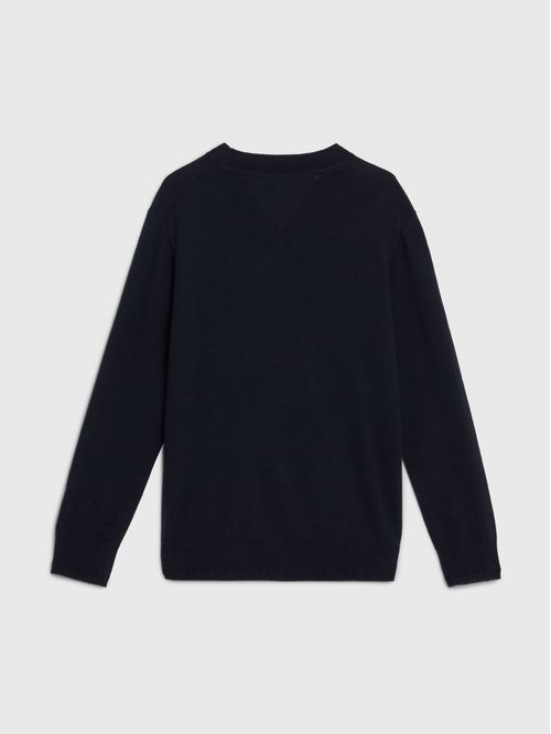 Sweater con cinta distintiva y logo