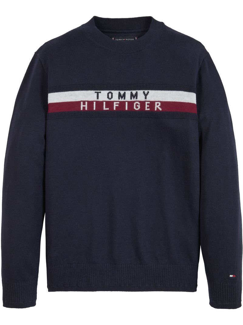 Sweater-con-cinta-distintiva-y-logo