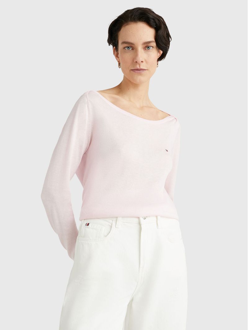 Sweater-de-punto-con-cuello-barco