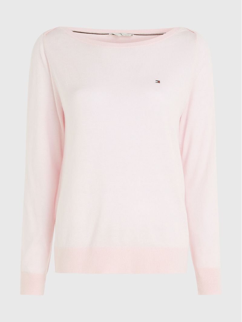 Sweater-de-punto-con-cuello-barco