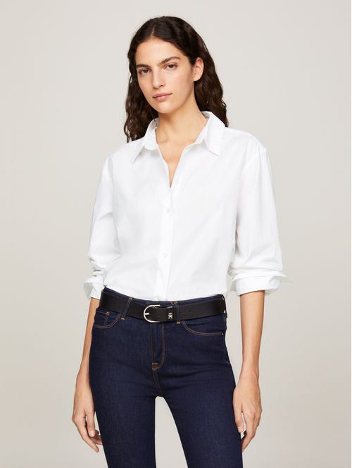Camisa lisa slim fit