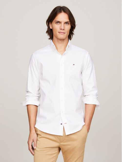 Camisa de poplín TH flex regular fit