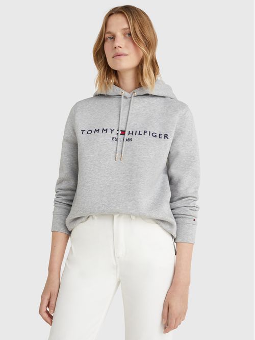 BUZO CON CAPUCHA Y LOGO BORDADO REGULAR FIT