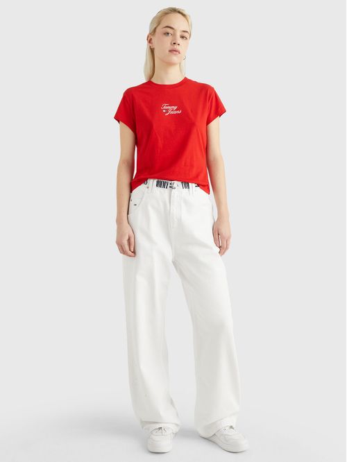 Remera Essential con logo estampado slim fit