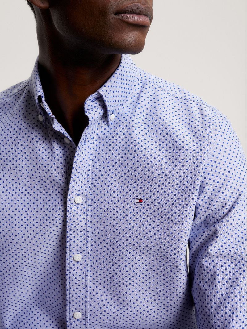 Camisa-de-corte-regular-con-micropuntos