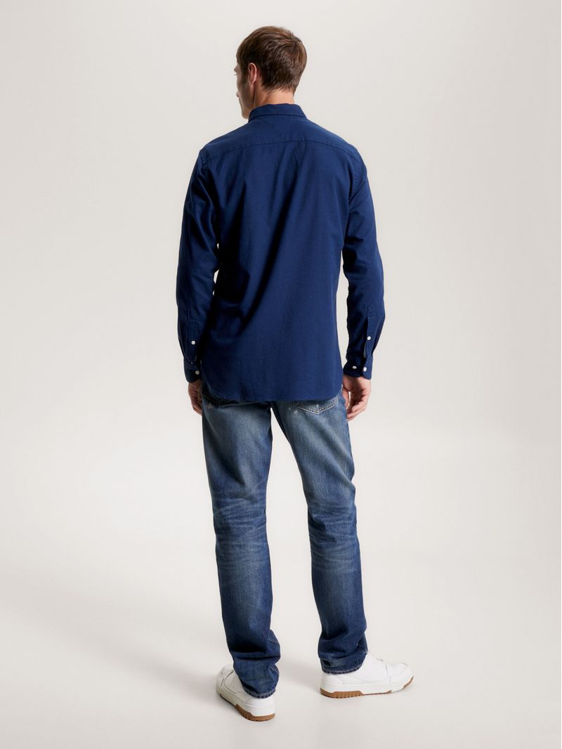 Camisa-de-corte-regular-en-algodon-elastico
