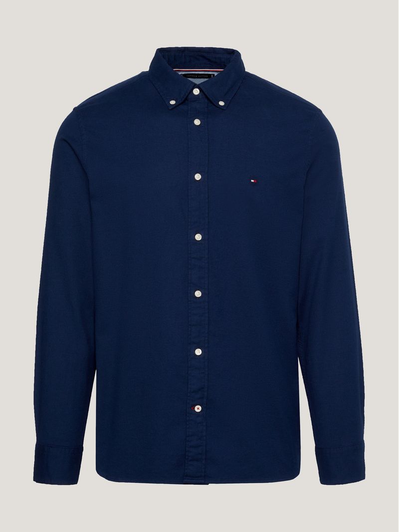 Camisa-de-corte-regular-en-algodon-elastico