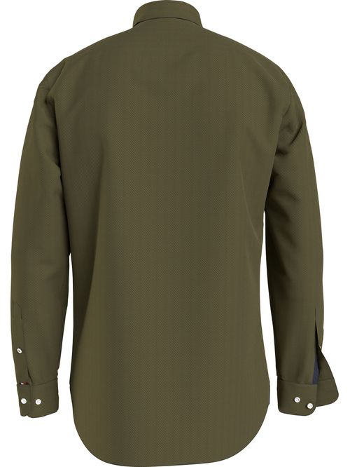 Camisa algodón elástico regular fit