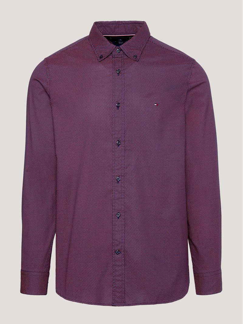 Camisa-de-corte-slim-con-microestampado