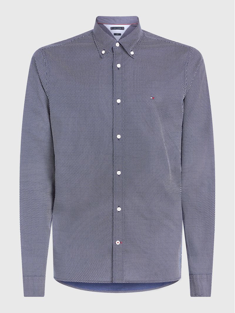 Camisa-de-corte-slim-con-microestampado