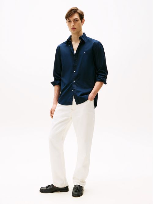 Camisa de poplín TH flex regular fit