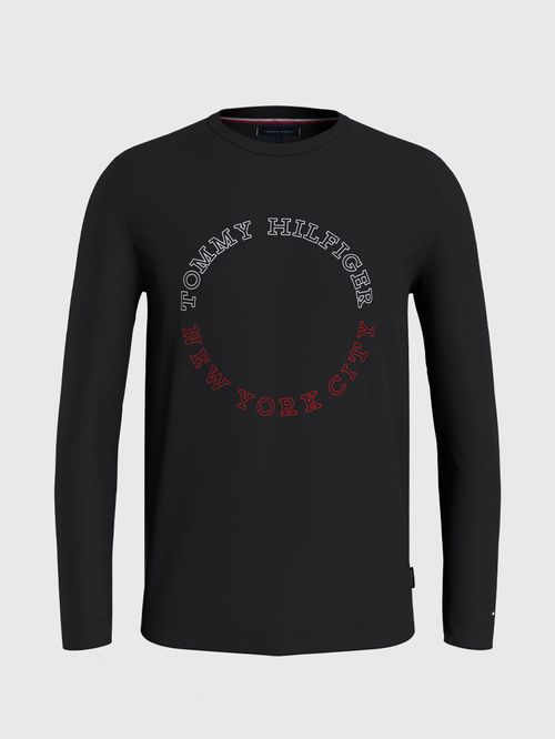Remera manga larga con logo circular
