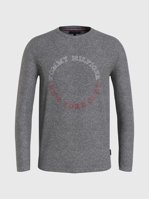 Remera manga larga con logo circular