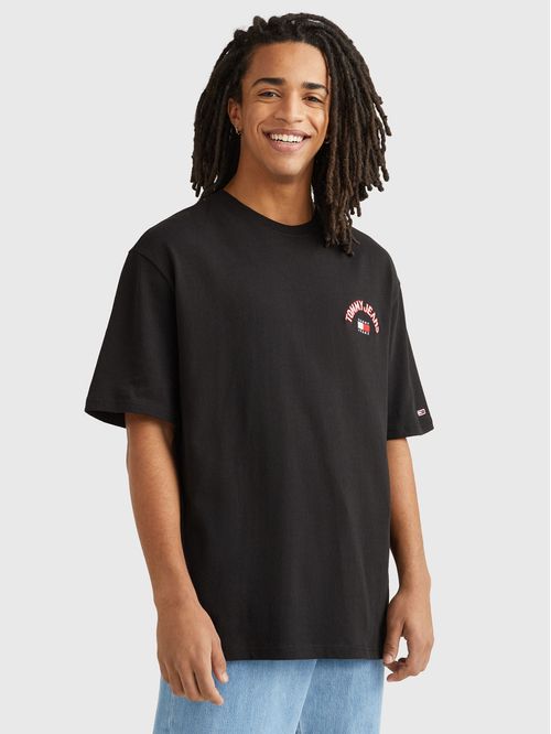 Remera Modern Prep con logos TJ bordados oversize