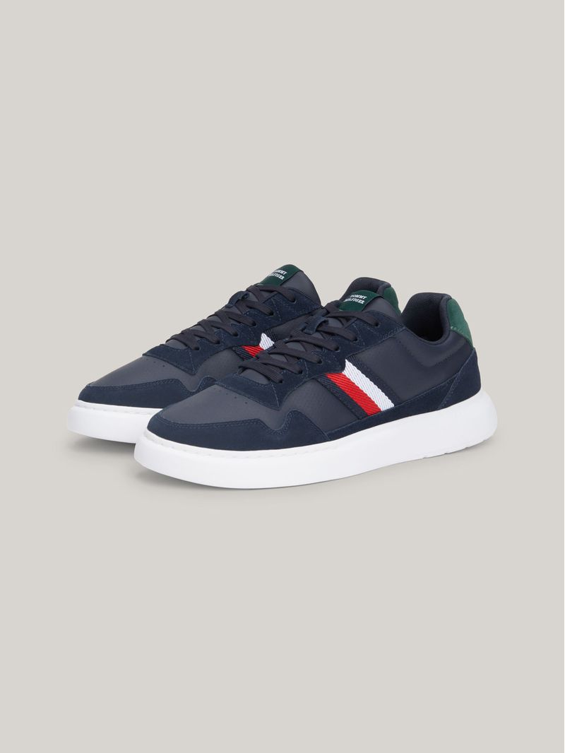 Zapatillas-de-ante-cupsole-con-cinta-distintiva