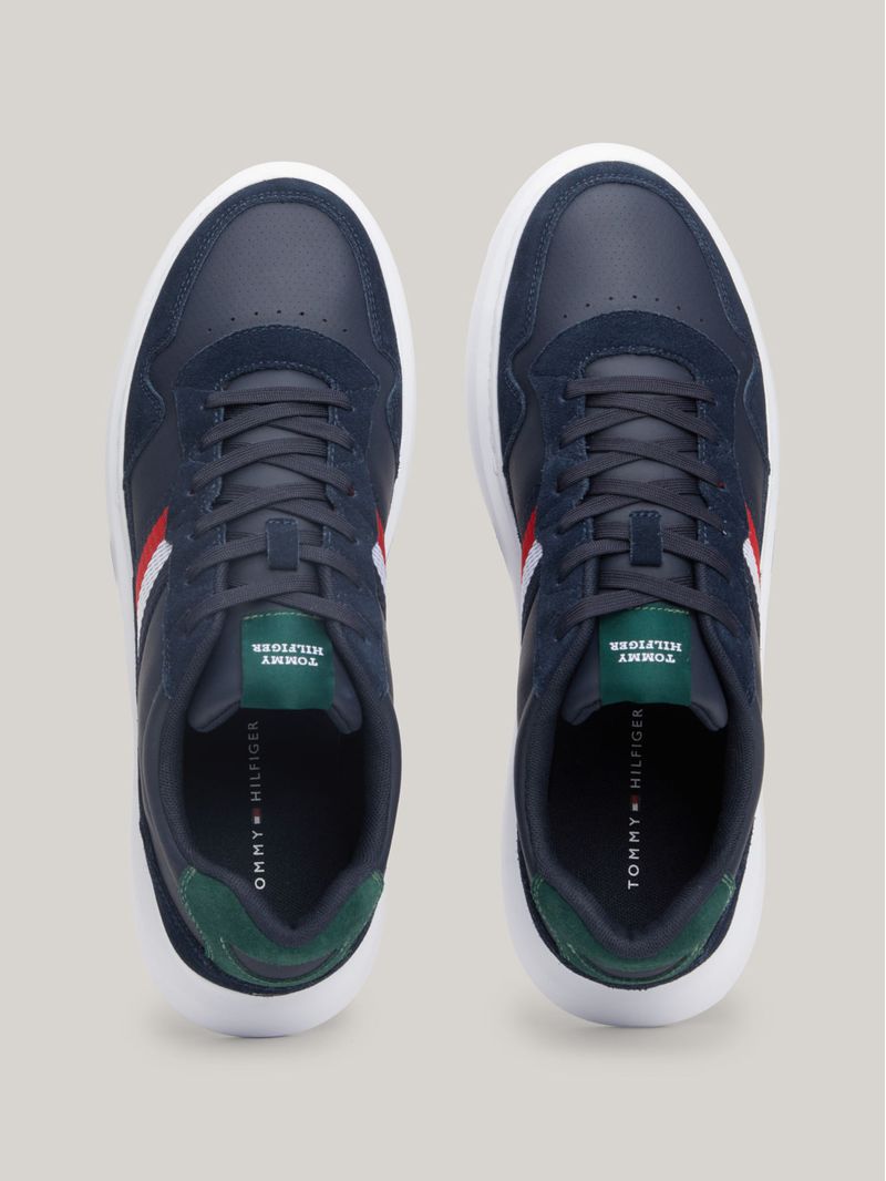 Zapatillas-de-ante-cupsole-con-cinta-distintiva