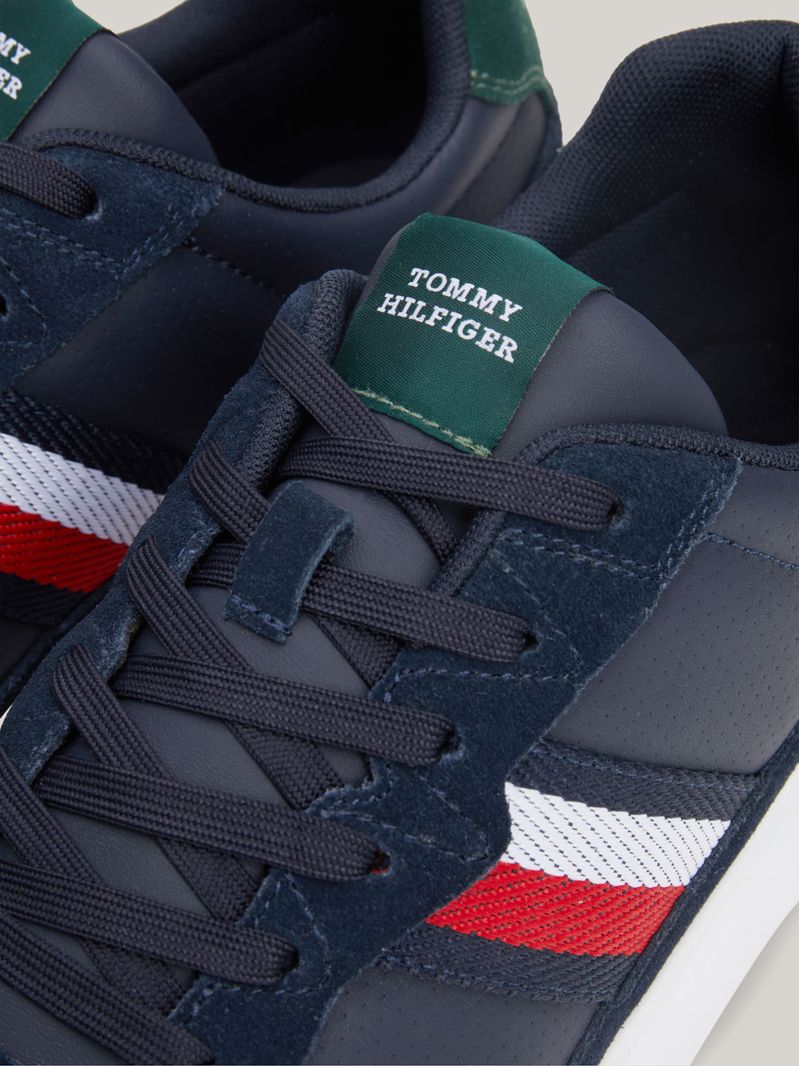 Zapatillas-de-ante-cupsole-con-cinta-distintiva