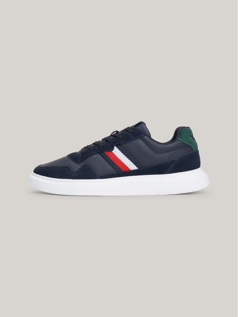 Zapatillas-de-ante-cupsole-con-cinta-distintiva