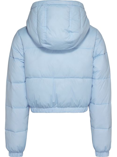 Campera estilo cropped con logo
