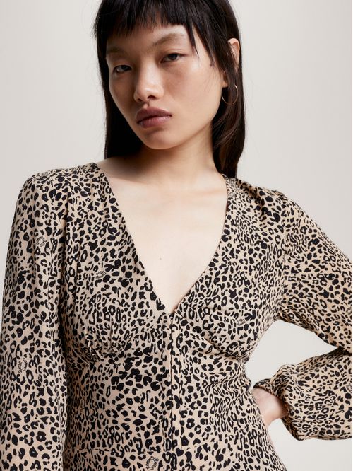 Vestido con animal print
