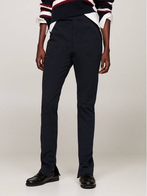 Pantalón slim de gabardina