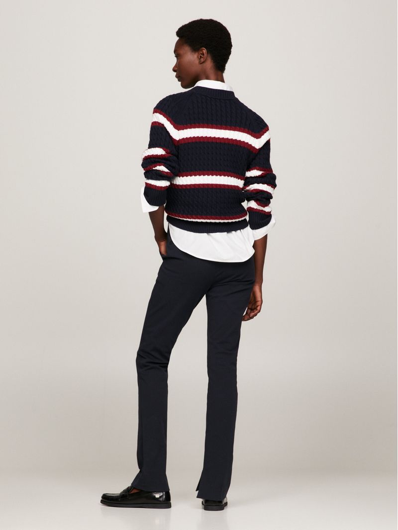 Pantalon-slim-de-gabardina