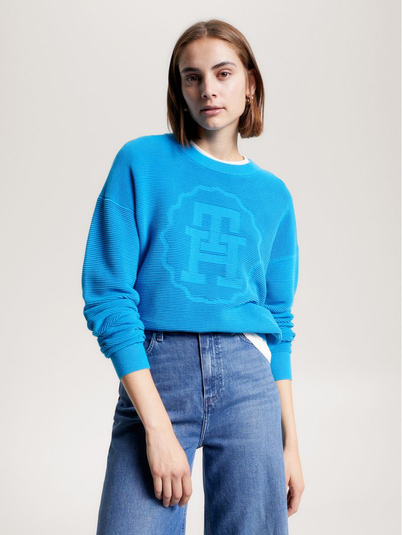 Sweater-de-corte-amplio-con-logo-tonal