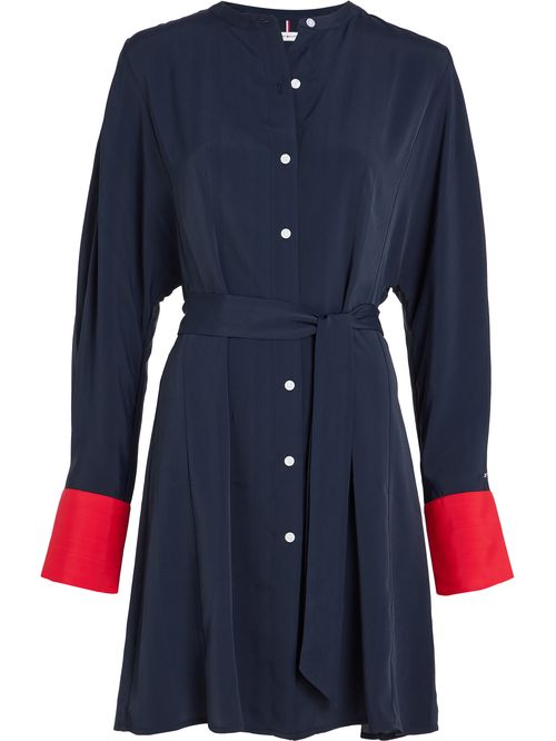 Vestido camisero manga larga