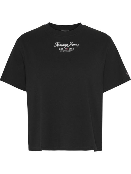 Remera essential de corte clásico con logo