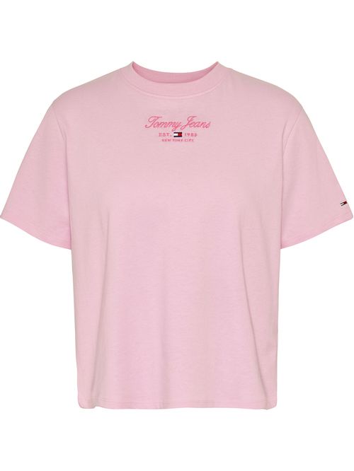 Remera essential de corte clásico con logo