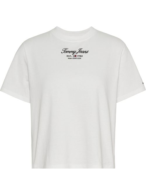 Remera essential de corte clásico con logo