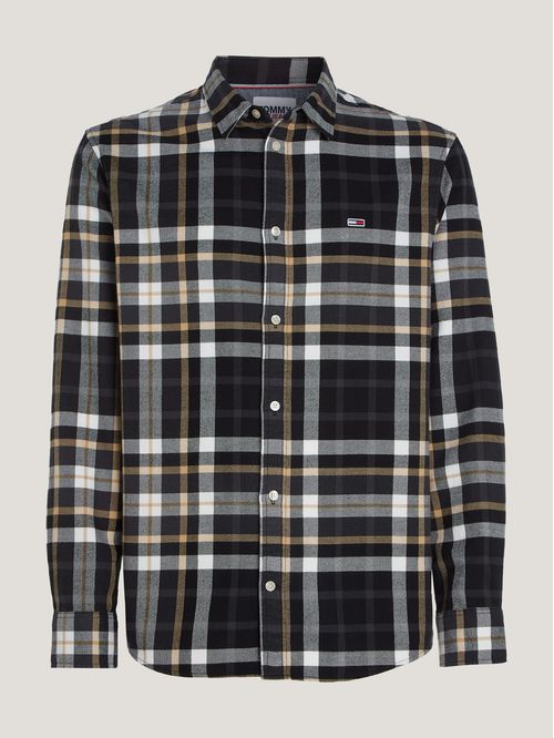 Camisa clásica de franela a cuadros Essential