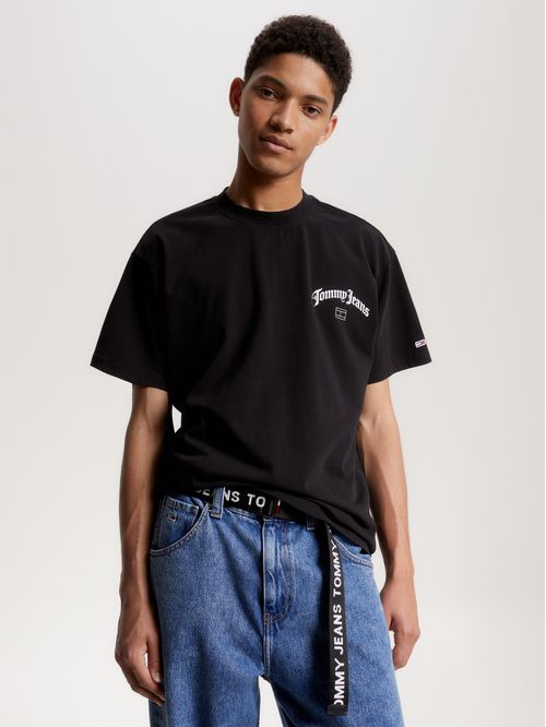 Remera con logo estampado relaxed fit