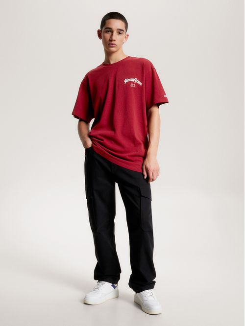 Remera con logo estampado relaxed fit