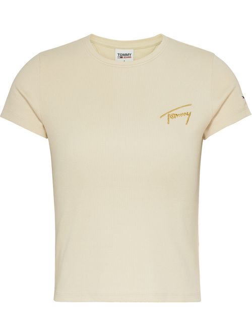 Remera signature con logo
