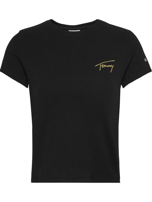 Remera signature con logo