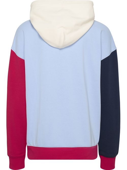 Buzo con diseño colorblock con capucha