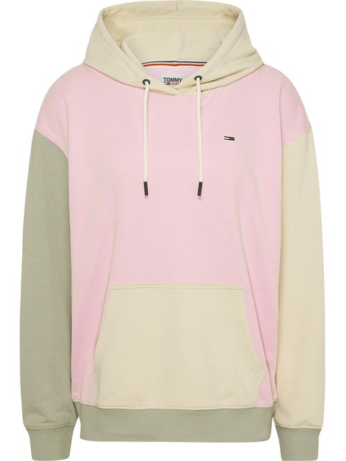 Buzo con diseño colorblock con capucha
