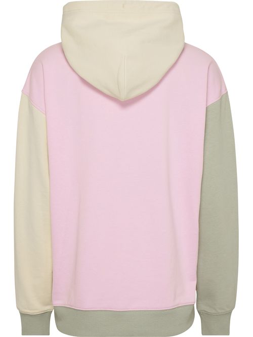 Buzo con diseño colorblock con capucha