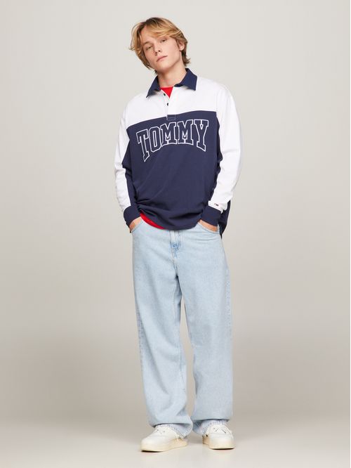 Chomba de rugby oversize color block