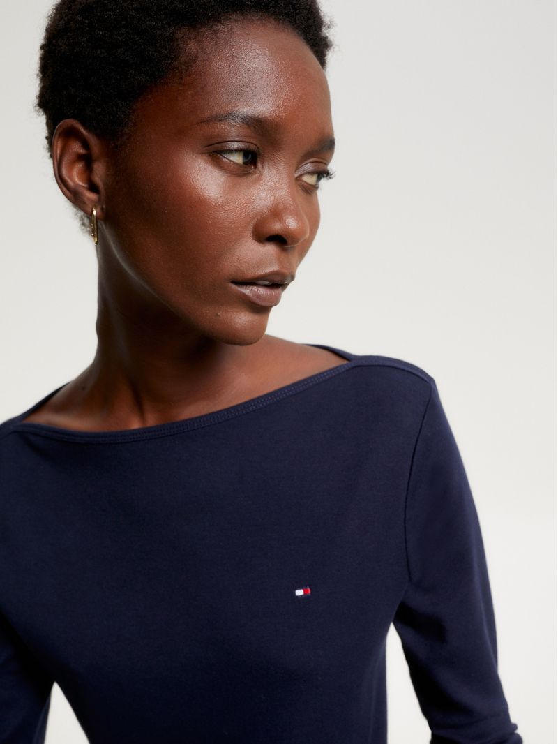 Sweater-de-corte-slim-con-cuello-barco