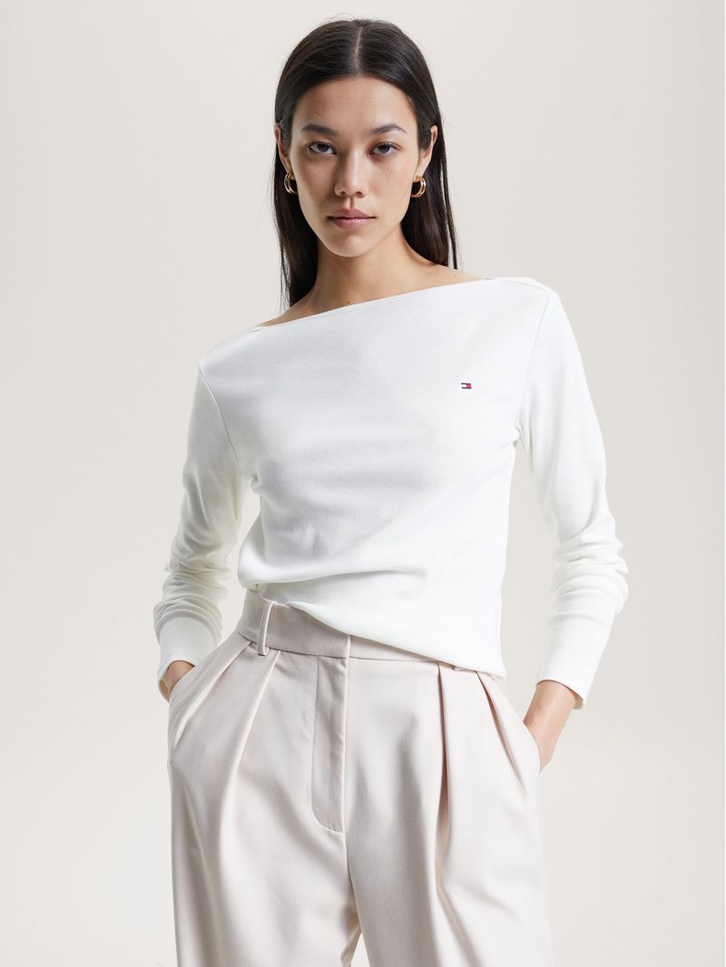 Sweater-de-corte-slim-con-cuello-barco