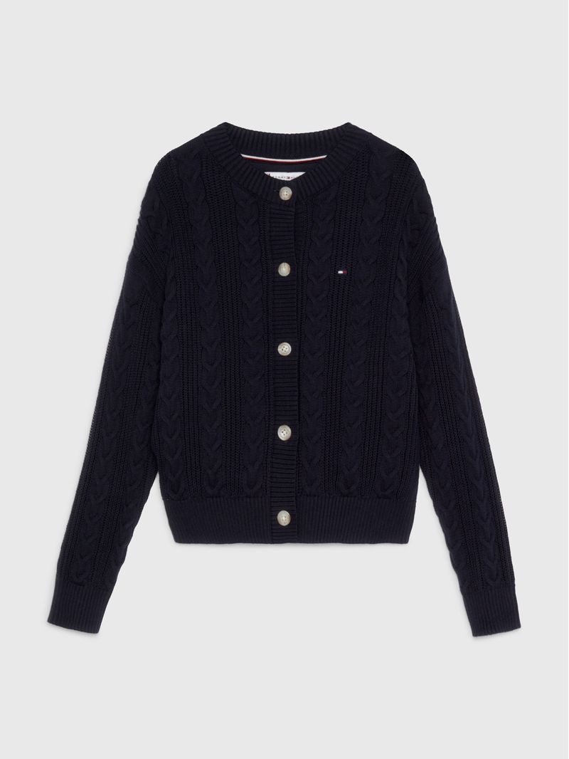 Cardigan-amplio-de-punto-trenzado