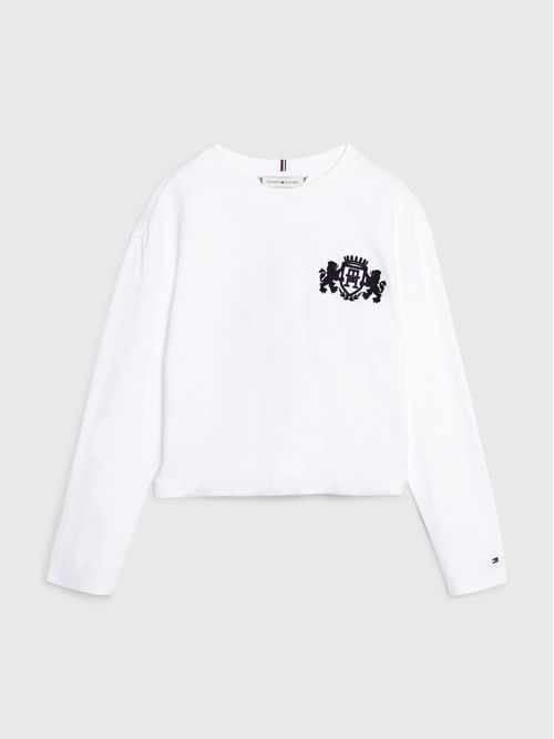 Remera amplia con escudo