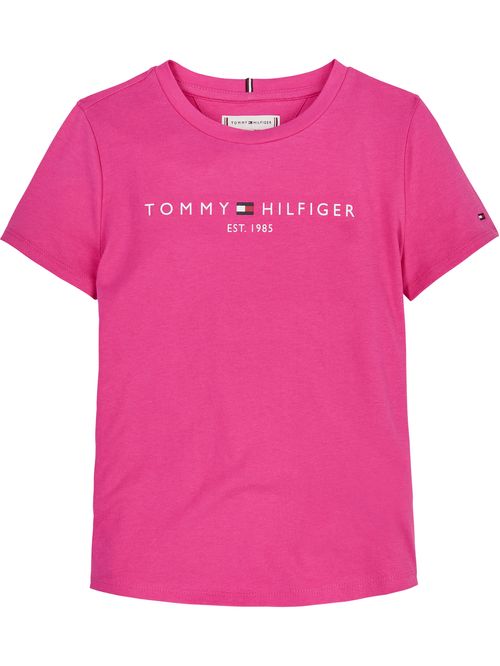 Remera essential de corte slim con logo