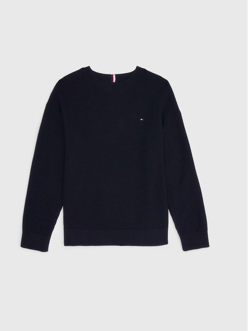 Sweater essential de punto gofrado